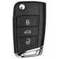 3 Button Remote Key Case with HU162 Key Blade for VAG 5C Systems