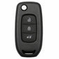3 Button VA2 / VA6 Renault Flip Key Case For Newer Style PCB Boards