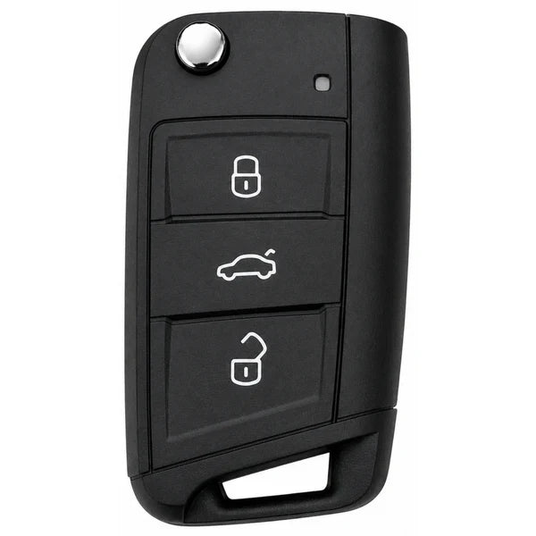 3 Button MQB Remote Key Case with HU66 Key Blade for VAG