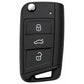 3 Button MQB Remote Key Case with HU66 Key Blade for VAG