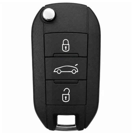 3 Button HU83 PSA Style Flip Key Case to suit Xhorse & Aftermarket PCB's