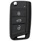 3 Button MQB Remote Key Case with HU162 Key Blade for VAG