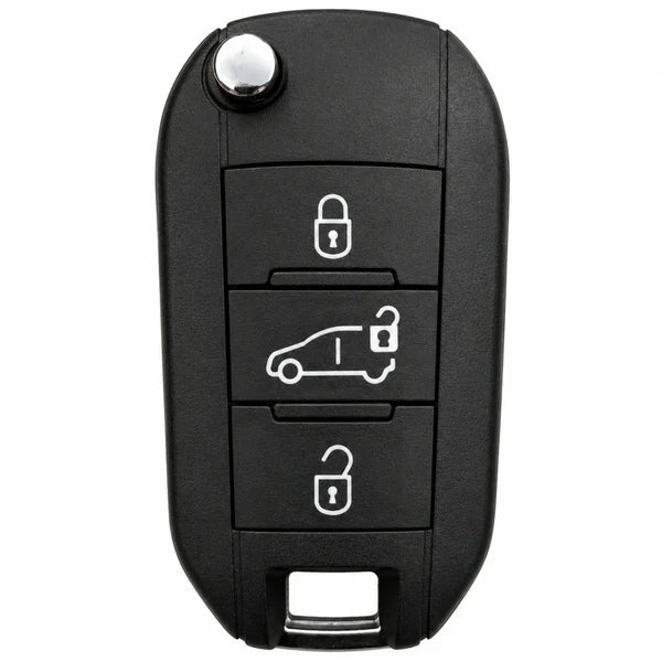 3 Button HU83 PSA Style Flip Key Case to suit Xhorse & Aftermarket PCB's