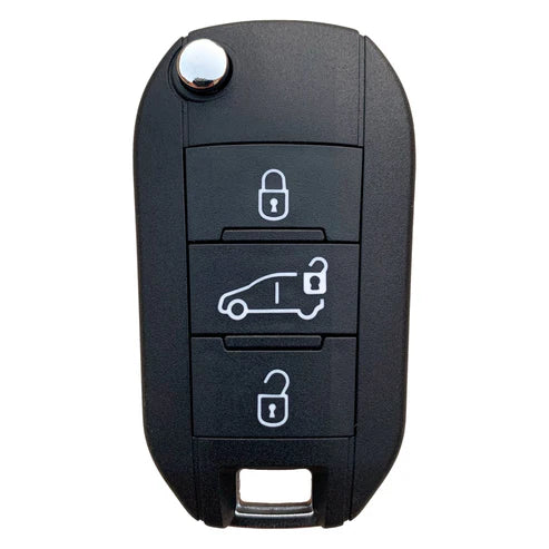 3 Button HU83 PSA Style Flip Key Case to suit Xhorse & Aftermarket PCB's