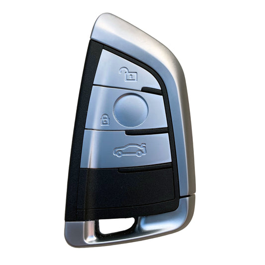 Aftermarket 3 Button Smart Remote Key for BMW F Series - 868Mhz (Silver buttons)
