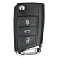 3 Button Remote Key Case with HU162 Key Blade for VAG 5C Systems